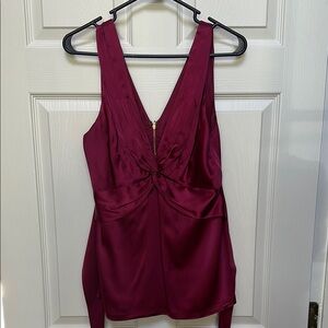 Elegant Wine Sleeveless Top by BCBG MaxAzria